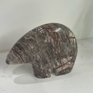 Marble Zuni Bear Decor Paperweight